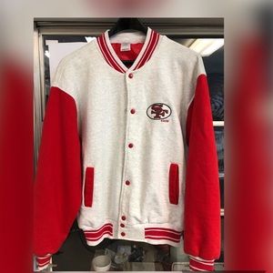 Varsity Style 49ers Jacket Button Down Mens Sz XL